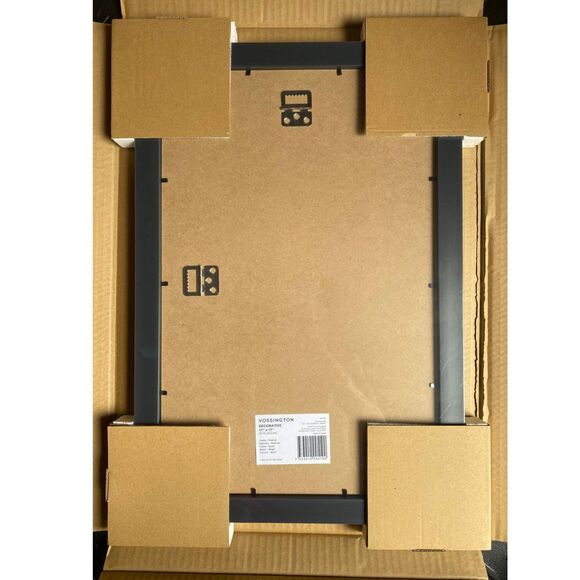 11x17 Brown Picture Frame – Walnut Modern Design Faux Wood, Plexiglass Cover - Picture 9 of 11